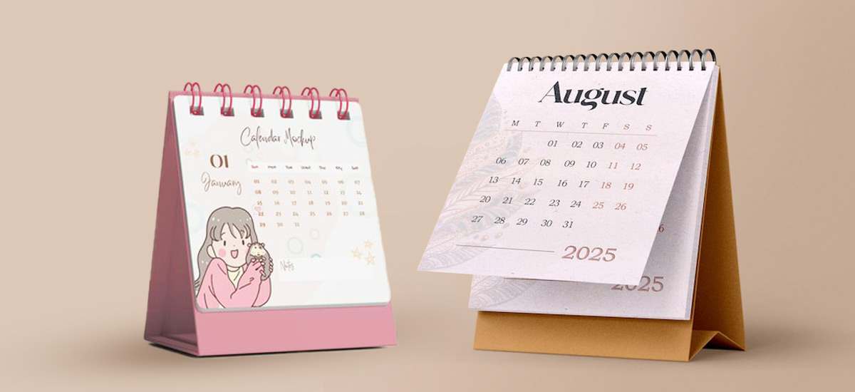 تقویم رومیزی مربعی